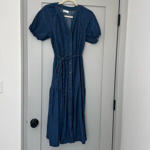 Chambray midi dress